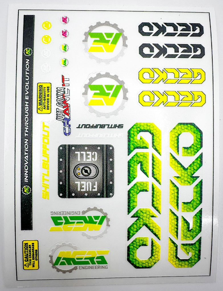 "GECKO" Sticker Sheet