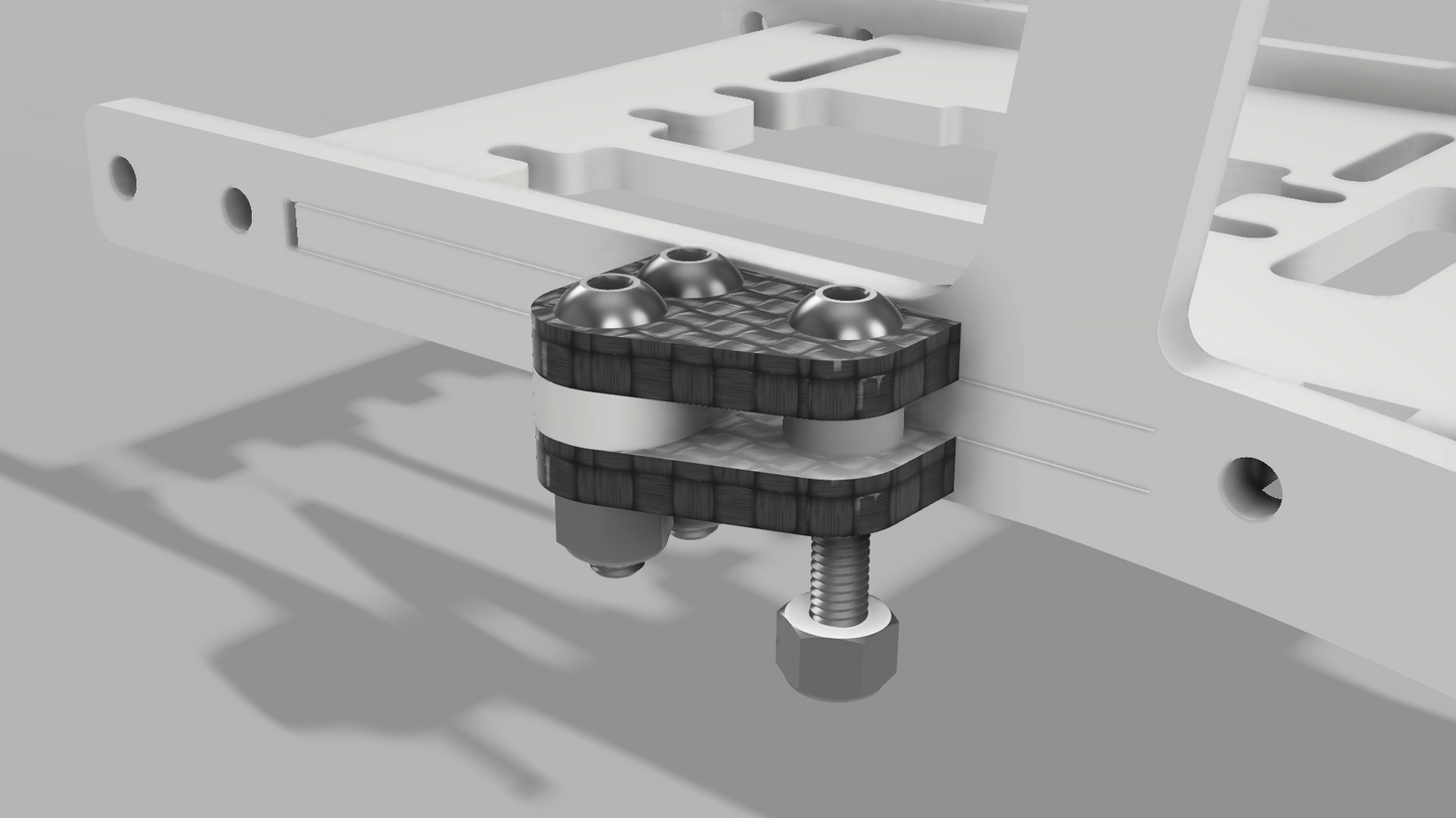 Panhard Relocation Bracket, Carbon Fiber