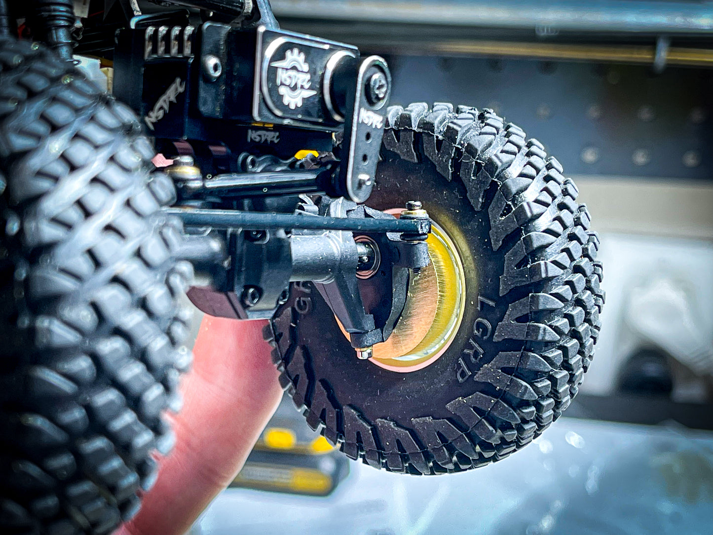 "Marauder" Knuckle Weights for SCX24 Nylon Portal Axles