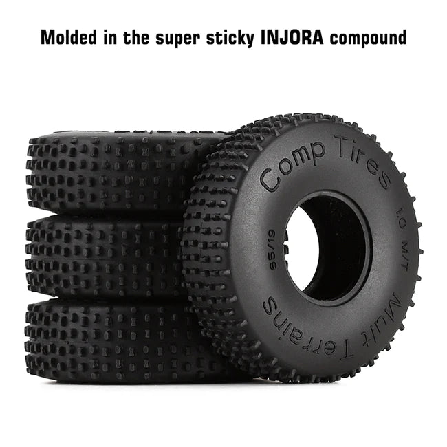 Injora 1.0" 65x19mm Comp Pin Multi Terrains Tires